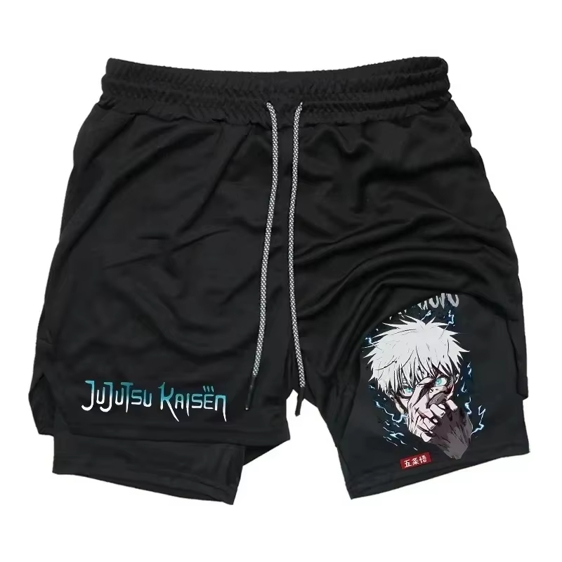 Quick Anime Cosplay - Jujutsu Kaisen شورت صيفي للرجال مطبوع