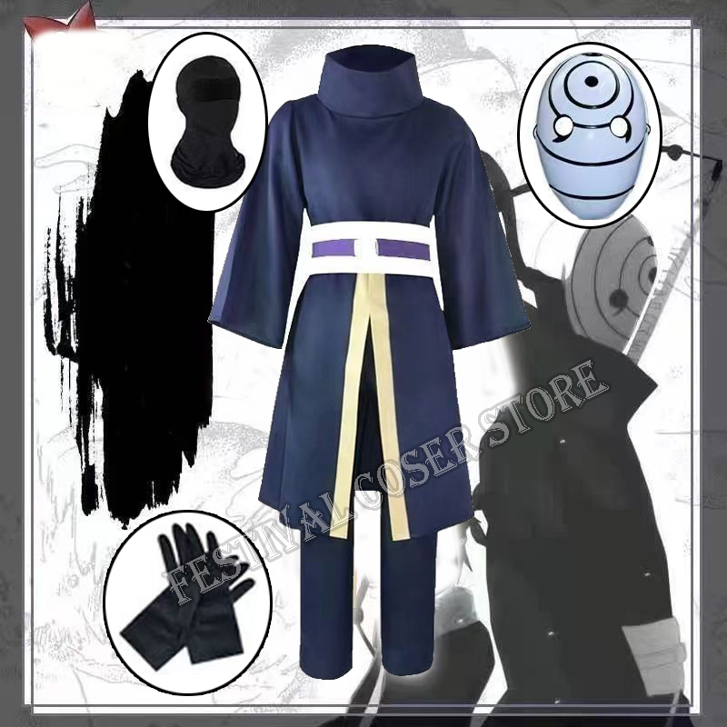 زي تنكري أنمي أوتشيها أوبيتو،  - مراجعة Anime Cosplay Ninja وسعره