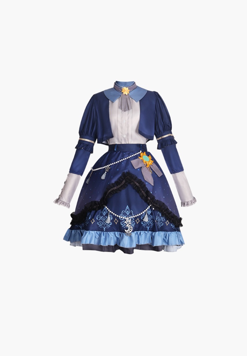 2025 PJSK نجوم فستان ملون ل Ak - مراجعة Women Anime Cosplay وسعره