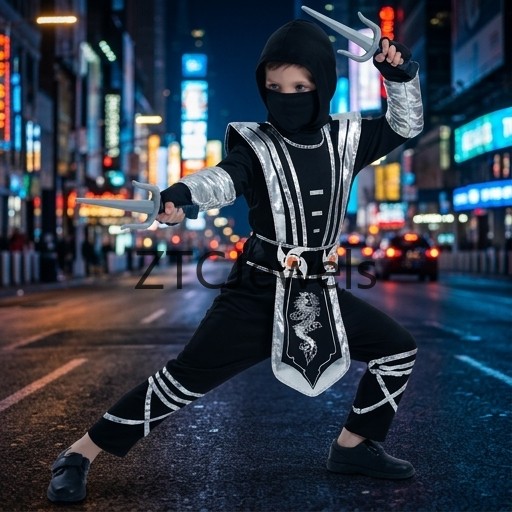 زي تنكري نينجا التنين الفضي، ز - مراجعة Anime Cosplay Ninja وسعره