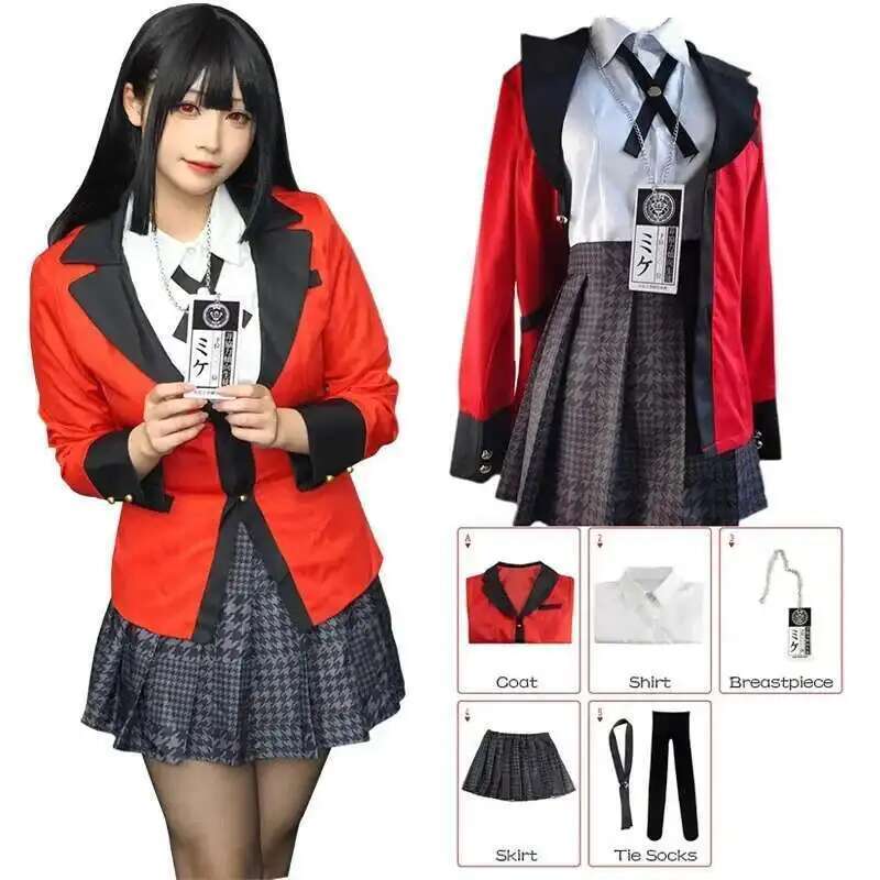 أزياء أنيمي Kakegurui Jabami Y - مراجعة Anime Cosplay Ninja وسعره